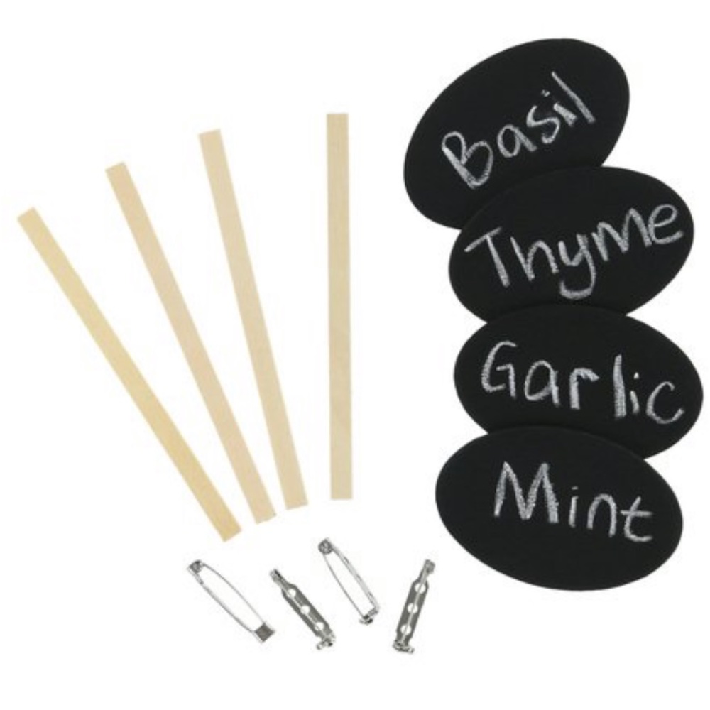 Chalkboard Oval Display Signs Set of 12 Craft DIY